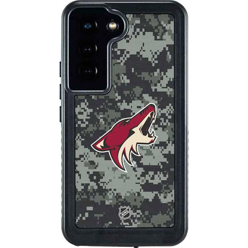 NHL Arizona Coyotes Camo Galaxy S24 Waterproof Case